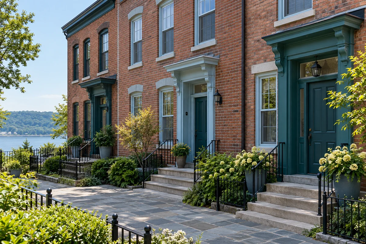 Representative Haverstraw entrance and street setting