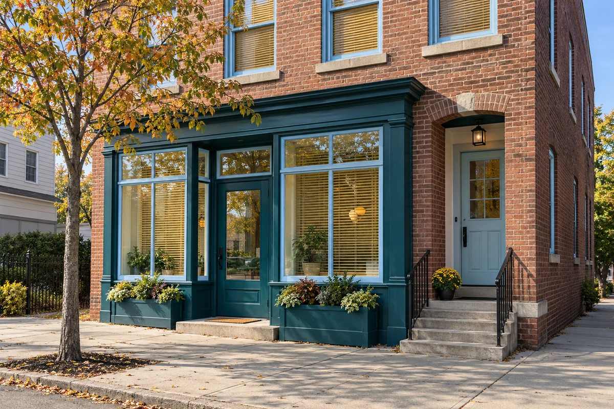 Representative Spring Valley entrance and street setting